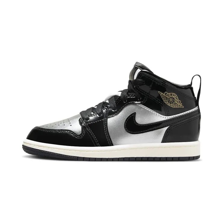 Jordan 1 Mid SE PS “Black Metallic Silver Sail Metallic Gold” (FZ3937-001)