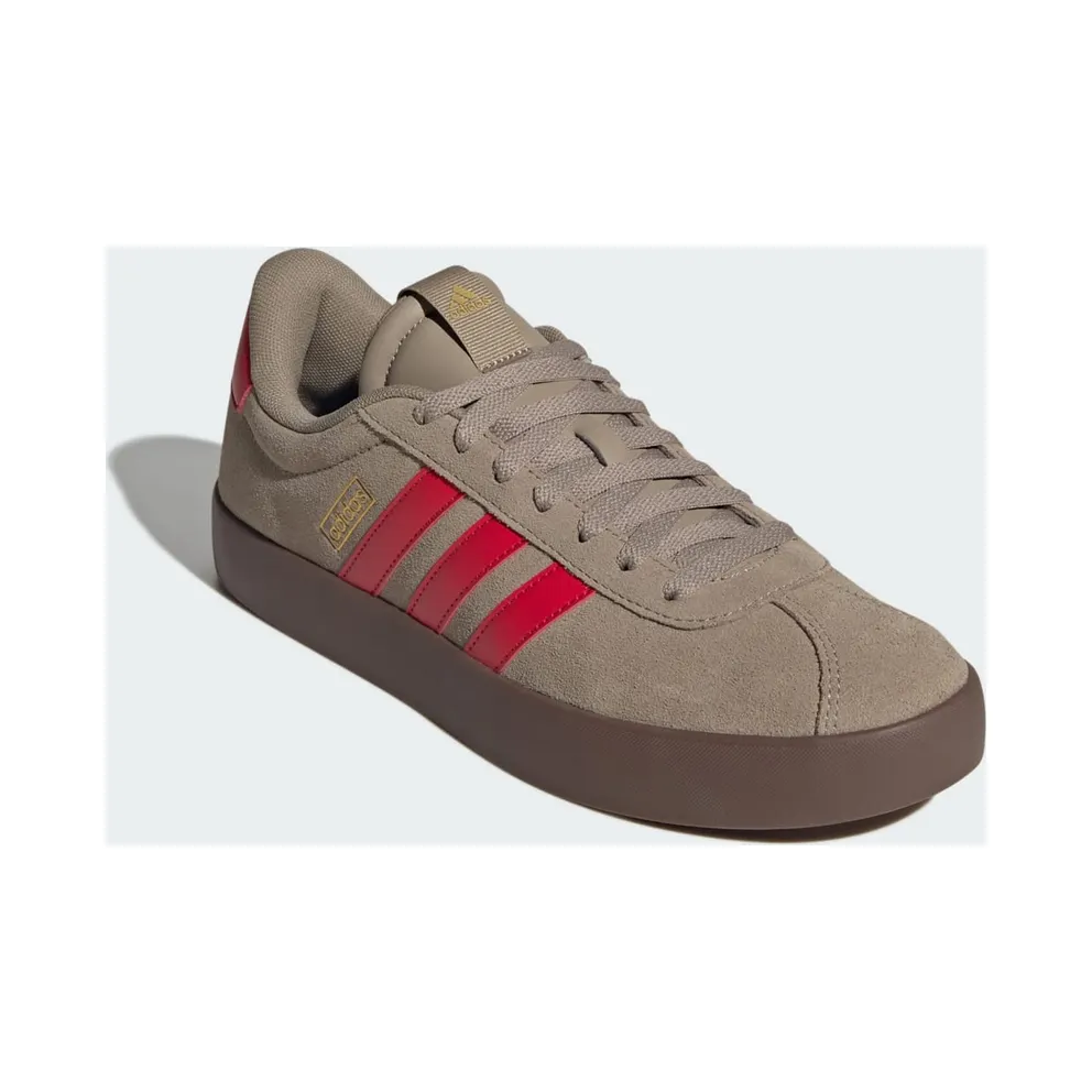 adidas VL Court 3.0 “Blanch Cargo / Pure Ruby / Gold Metallic” (IH4032)