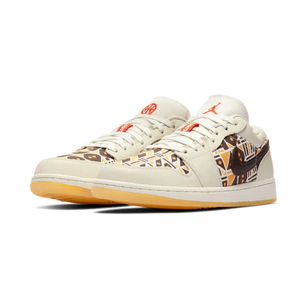 Jordan 1 Low Quai54 (2020) Sail/Team Orange-Baroque Brown (CZ4155-100)