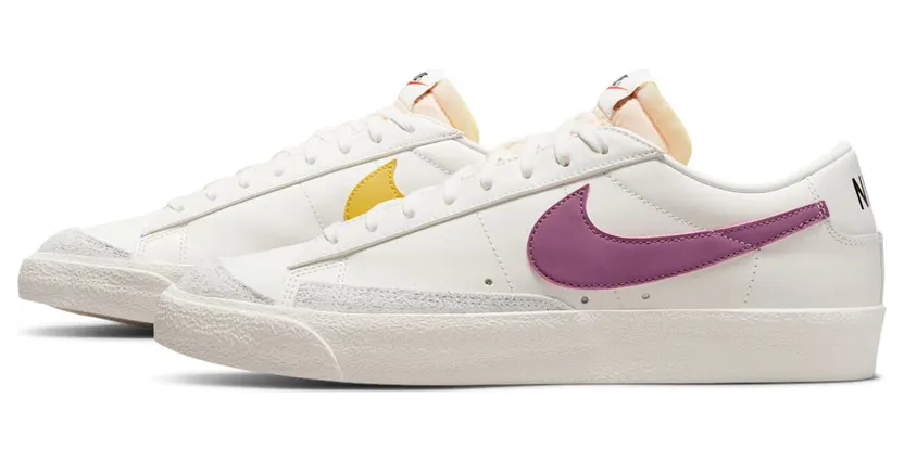 Nike Blazer Low 77 Vintage Sail Light Bordeaux Vivid Sulfur (DA6364-106)