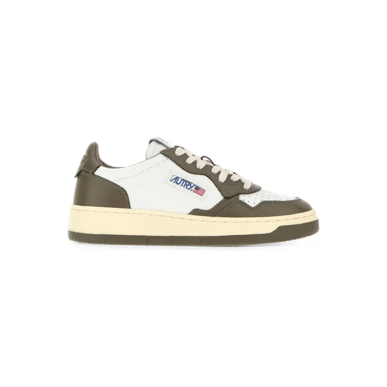 Autry Medalist leren sneakers – Beige (AULWWB68)