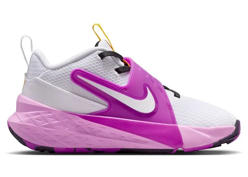 Nike Team Hustle D 12 White Gold Vivid Purple (HF6280-103)