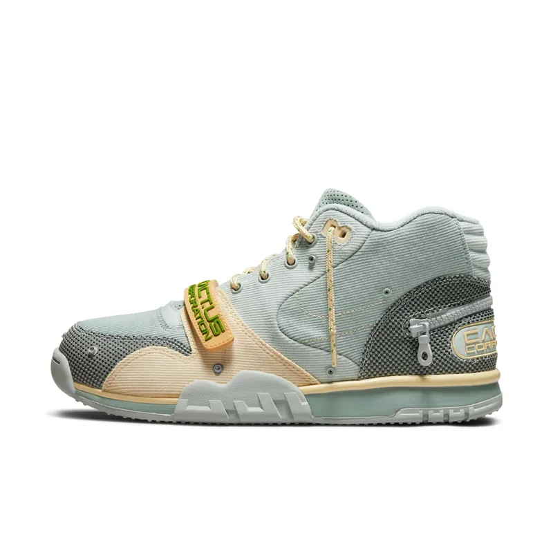 Nike Air Trainer 1 x Travis Scott Grey Haze – “Grey Haze / Olive Aura-canvas” (DR7515-001)