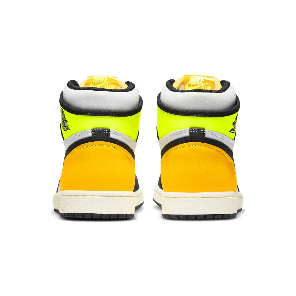 Jordan 1 Retro High White Black Volt University Gold White/Black-Volt-University Gold (555088-118)