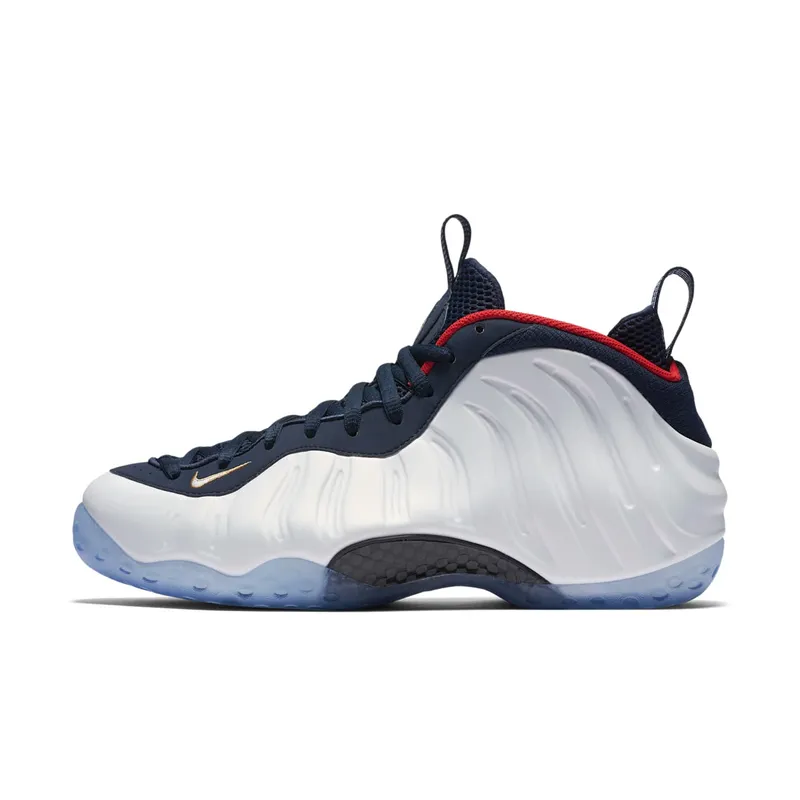 Nike Air Foamposite One Olympic Obsidian/University Red-Metallic Gold-White (575420-400)