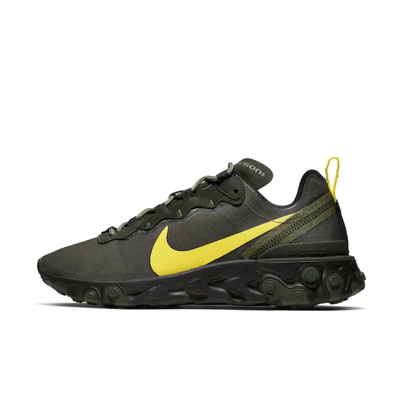 Nike React Element 55 Oregon Sequoia/Black-Medium Olive-Yellow Strike (CK4797-300)