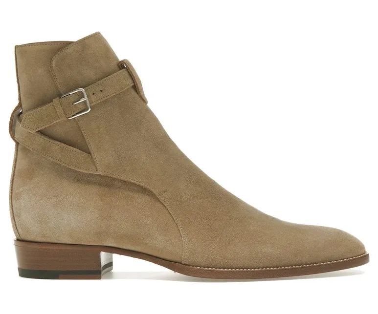 Saint Laurent Wyatt Jodhpur Boot Tobacco Suede (498372BT3009870)