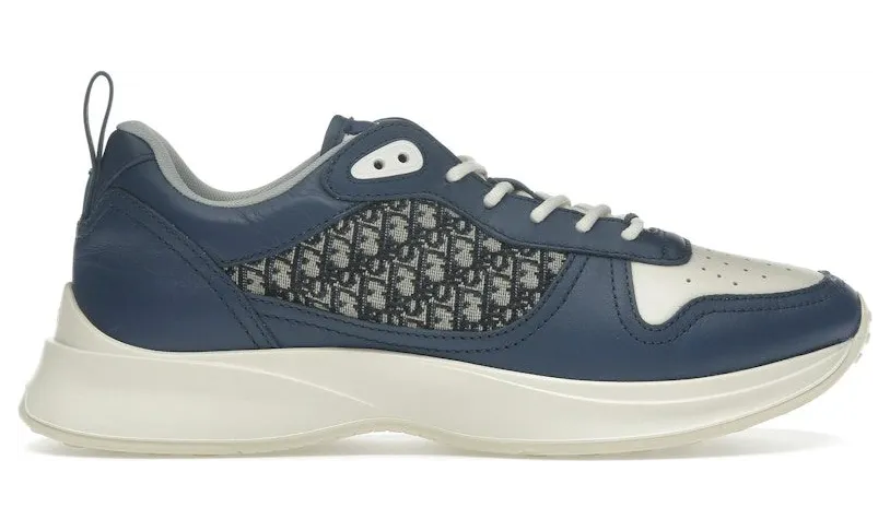 Dior B25 Runner Navy Blue Oblique Jacquard (3SN299ZIR_H561)