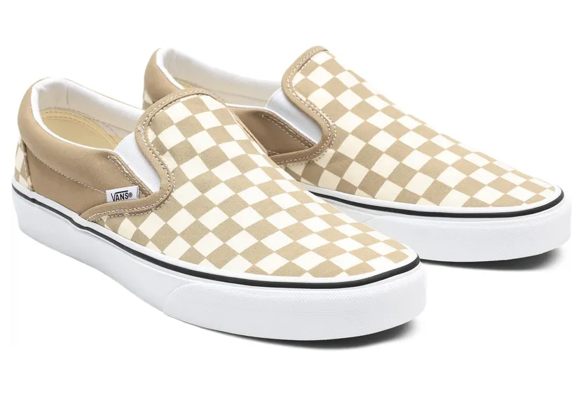 VANS Checkerboard Classic Slip-on Schoenen (Beige)