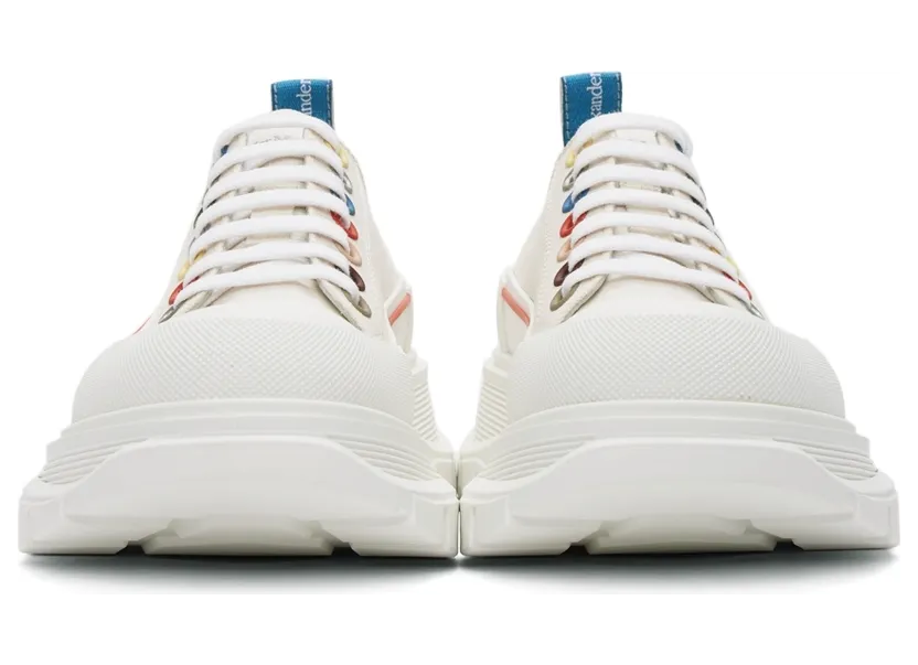 Alexander McQueen Off-White Tread Slick Low Sneakers (604257W4MVG) (2)