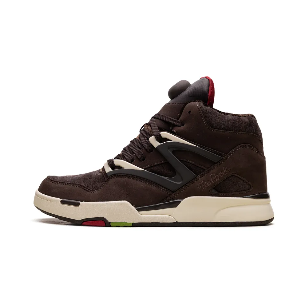 Reebok Pump Omni Zone II Shoes Grizzly Brown / Dark Brown / Crimson Mist (IE9342)