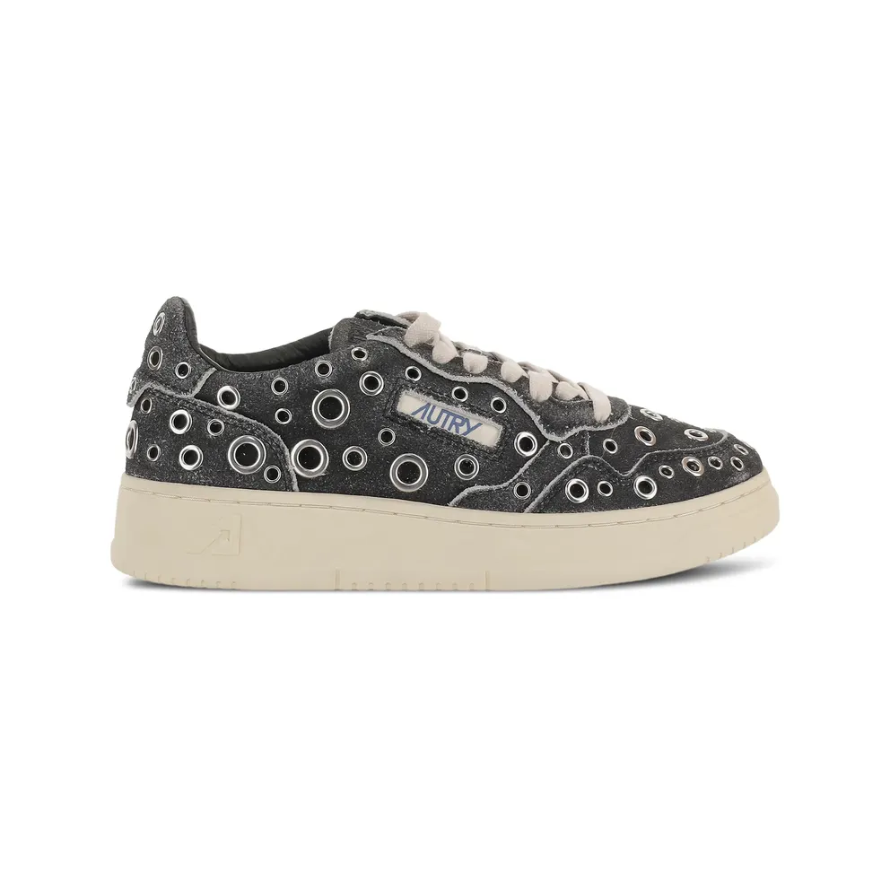 Autry Medalist Low Eyelet-embellished “Black” (AULW TF01)