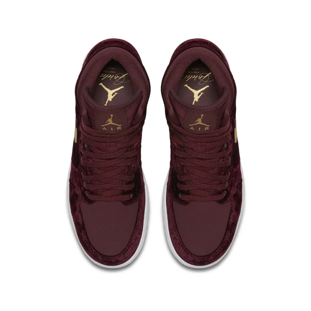 Jordan 1 Retro Heiress Night Maroon (GS) Night Maroon/Metallic Gold-White (832596-640)