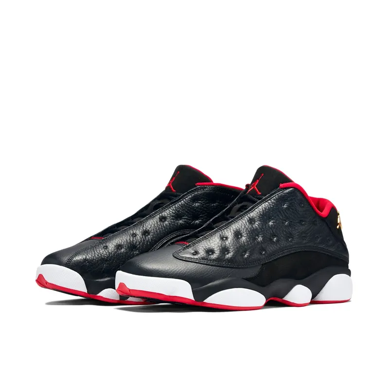 Jordan 13 Retro Low Bred Black/Metallic Gold-University Red-White (310810-027)