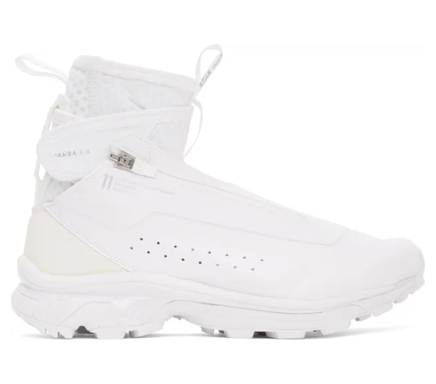 11 by Boris Bidjan Saberi White Salomon Edition Bamba 3 High Sneakers (176 11xS)