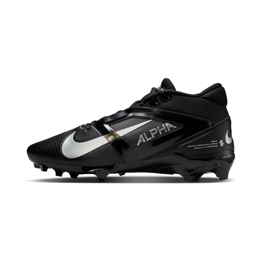 Nike Alpha Menace 4 Pro Black Metallic Silver (FD7037-002)