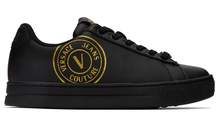 Versace Jeans Couture White V-Emblem Court 88 Sneakers (E73VA3SK3EZP013)