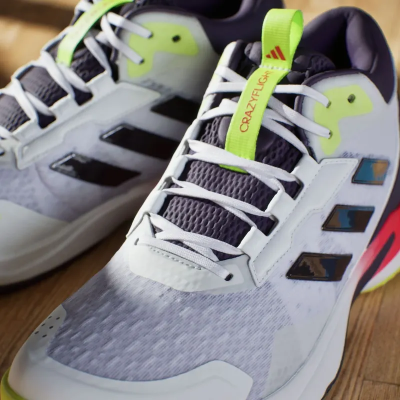 Adidas Crazyflight 6 Mid Indoor Cloud White / Aurora Met. / Semi Lucid Red (HP7037)