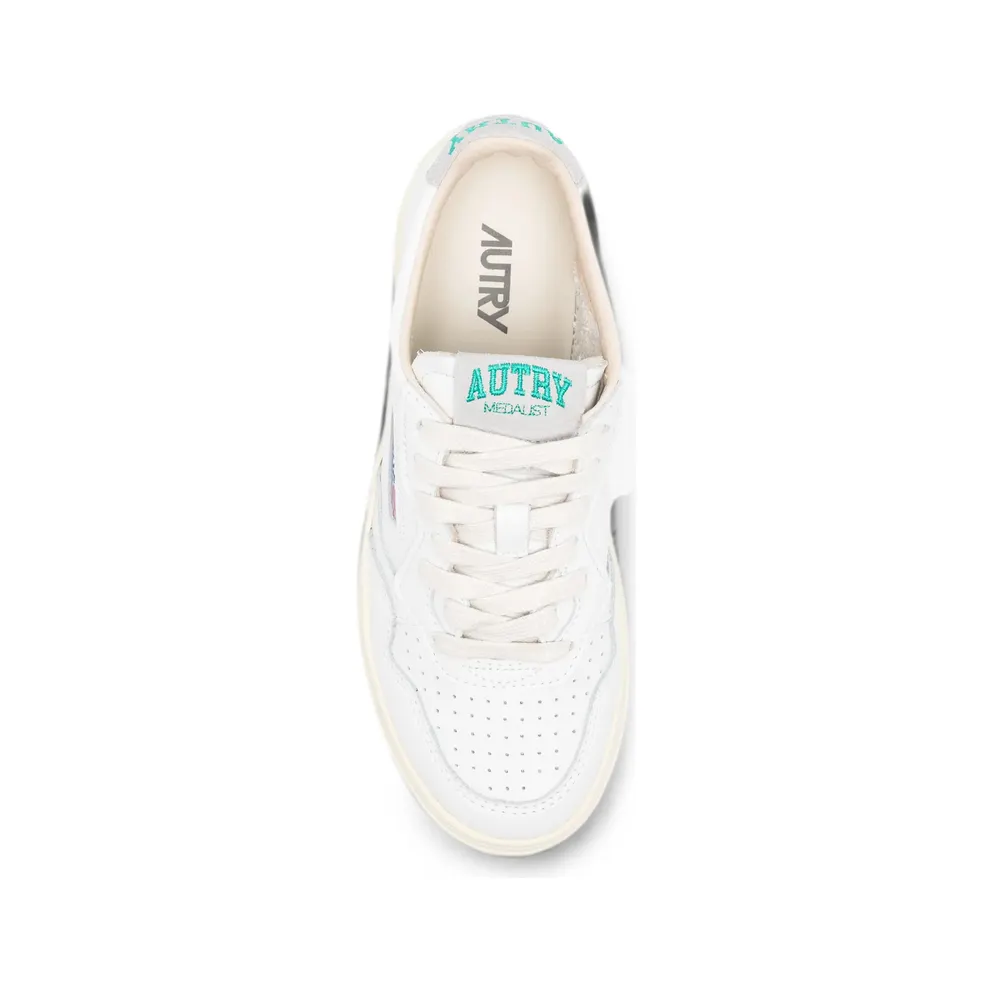 Autry Medalist Panelled Leather “White” (AULW HJ01)