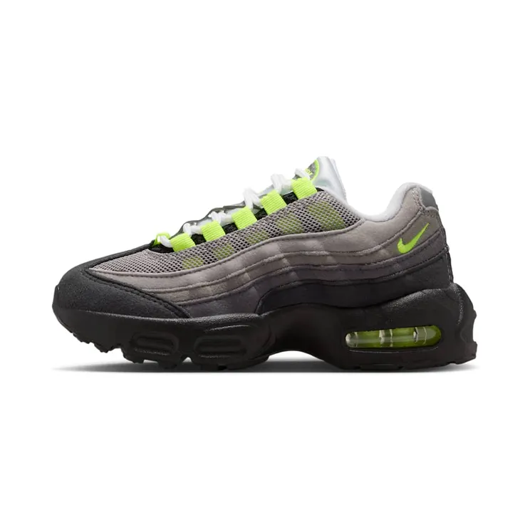 Nike Air Max 95 PS Neon (2026) “Black / Anthracite / Light Graphite / Neon Yellow” (905461-050)
