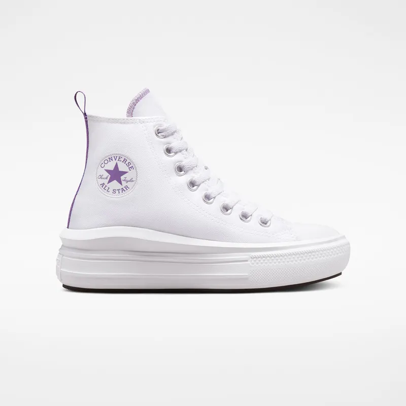 Converse Chuck Taylor All Star Move Platform White/pixel Purple/white