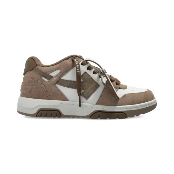 Off-White Out of Office suède sneakers – Beige (OWIA259S26LEA005096D)