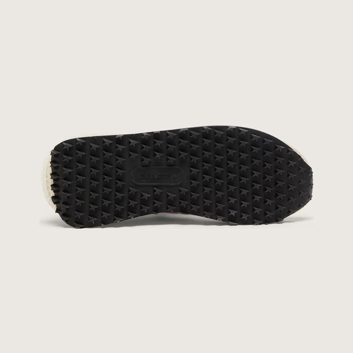 Golden Goose Marathon In Pink Nylon And Beige Suede With Black Printed Star (GWF00684.F006720.25751) (5)