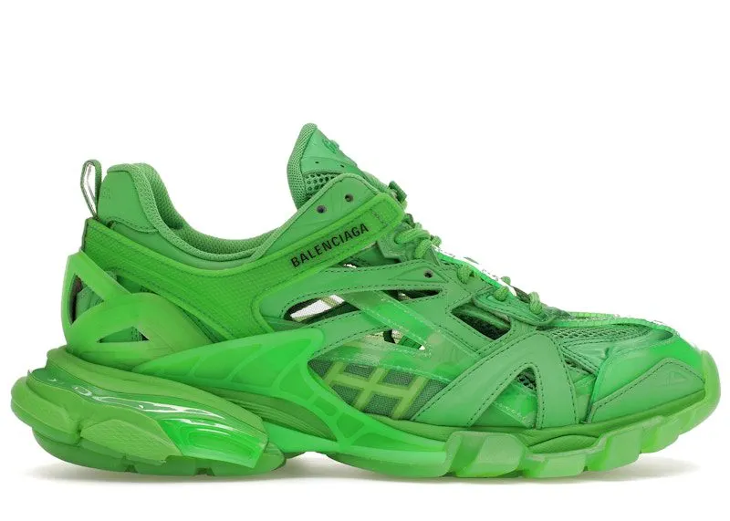 Balenciaga Track.2 Clear Sole Fluo Green (668823W3CT13510)