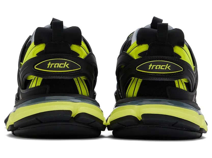 Balenciaga Black & Yellow Track Sneakers (542023-W3AC6-1175) (2)
