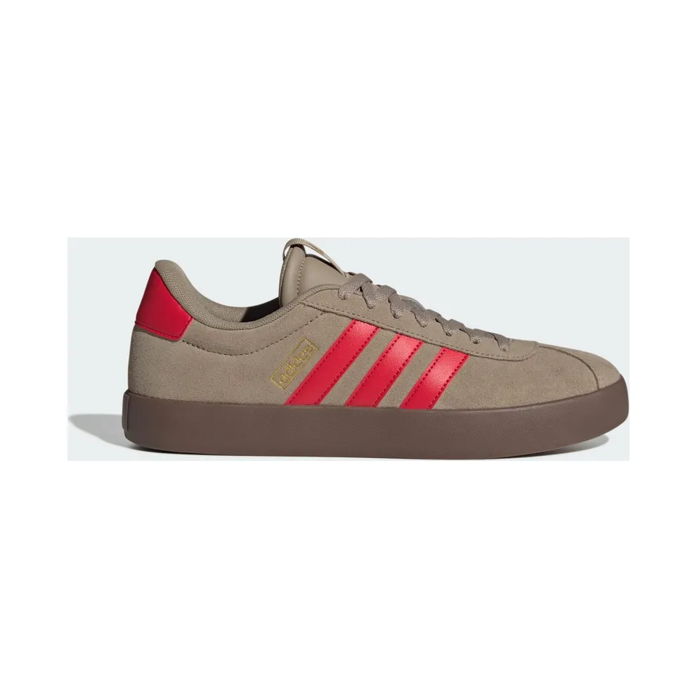 adidas VL Court 3.0 “Blanch Cargo / Pure Ruby / Gold Metallic” (IH4032)