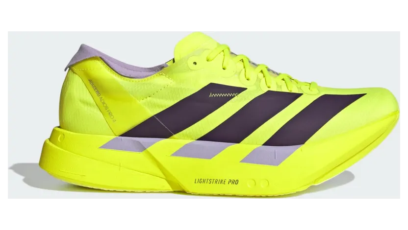 Adidas Adizero Adios Pro 4 Solar Yellow / Aurora Plum / Powder Plum (JP6623)