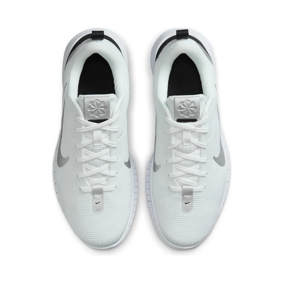 Nike Flex Experience Run 12 Premium Summit White Black White Metallic Silver (FZ2114-100)
