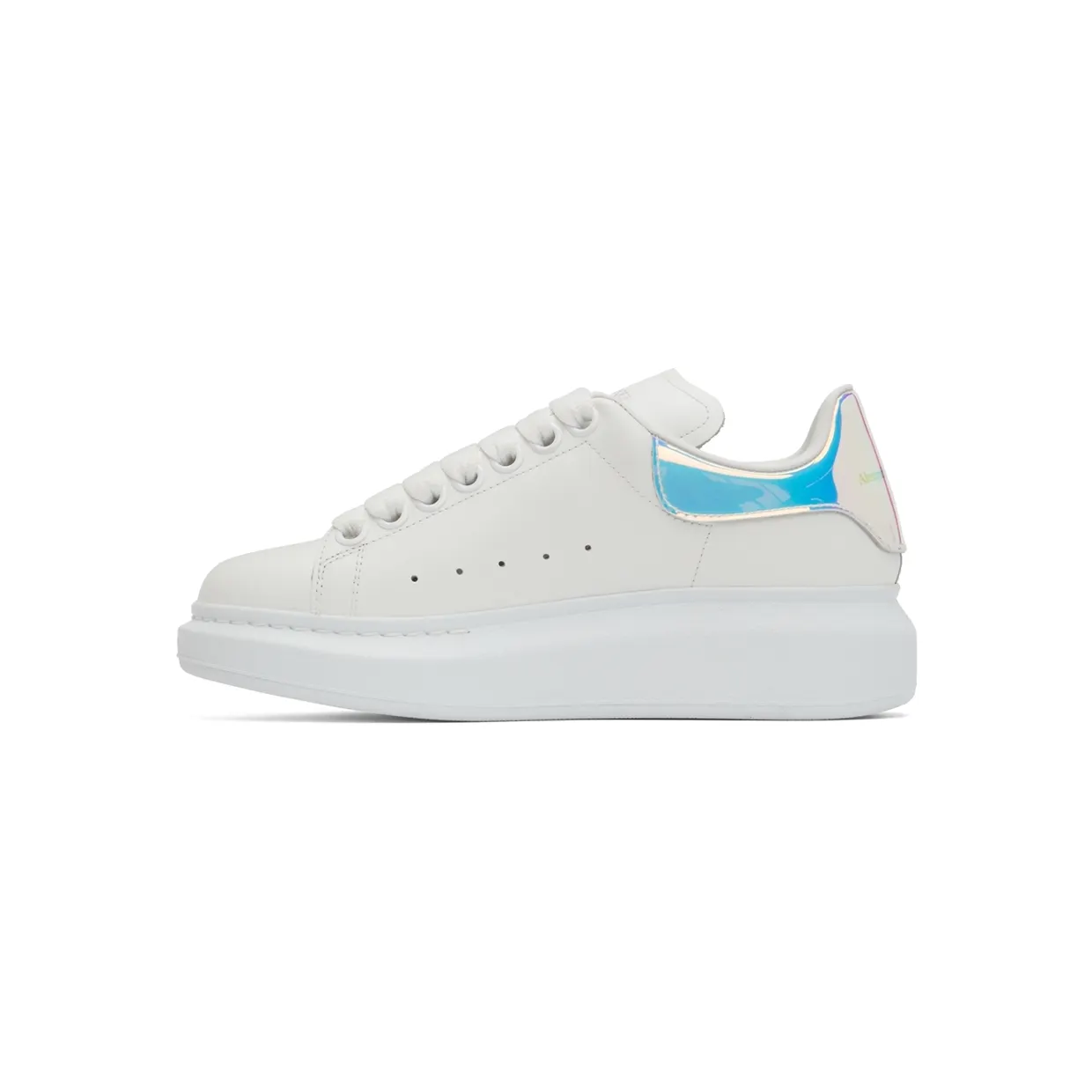 Alexander McQueen SSENSE Exclusive Off-White Holographic Oversized Sneakers (561726WHVI5) (3)
