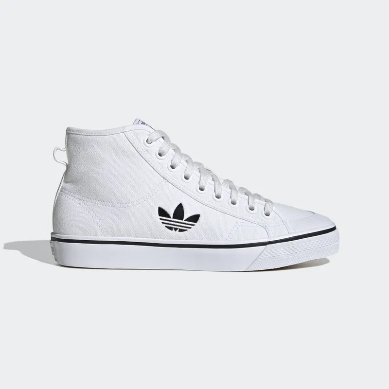 adidas Nizza Hi Cloud White Black Cloud White/Cloud White/Core Black (FW8351)