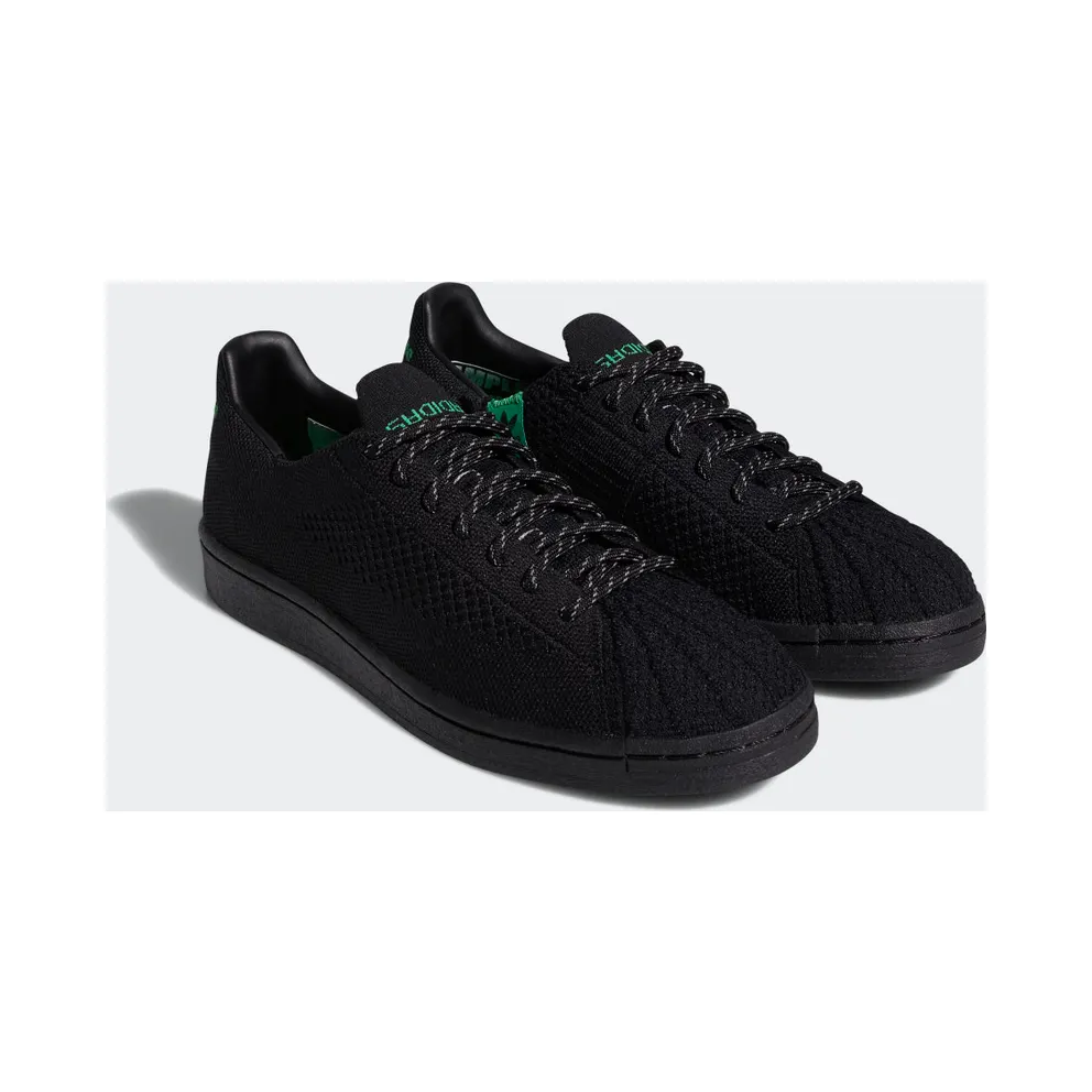 adidas Pharrell Williams Primeknit Superstar Core Black / Core Black / Vivid Green (GX0195)