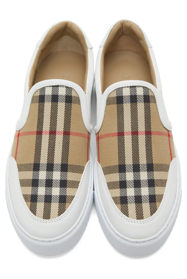 Burberry Salmond Check Slip-On Sneakers (8043212) (5)