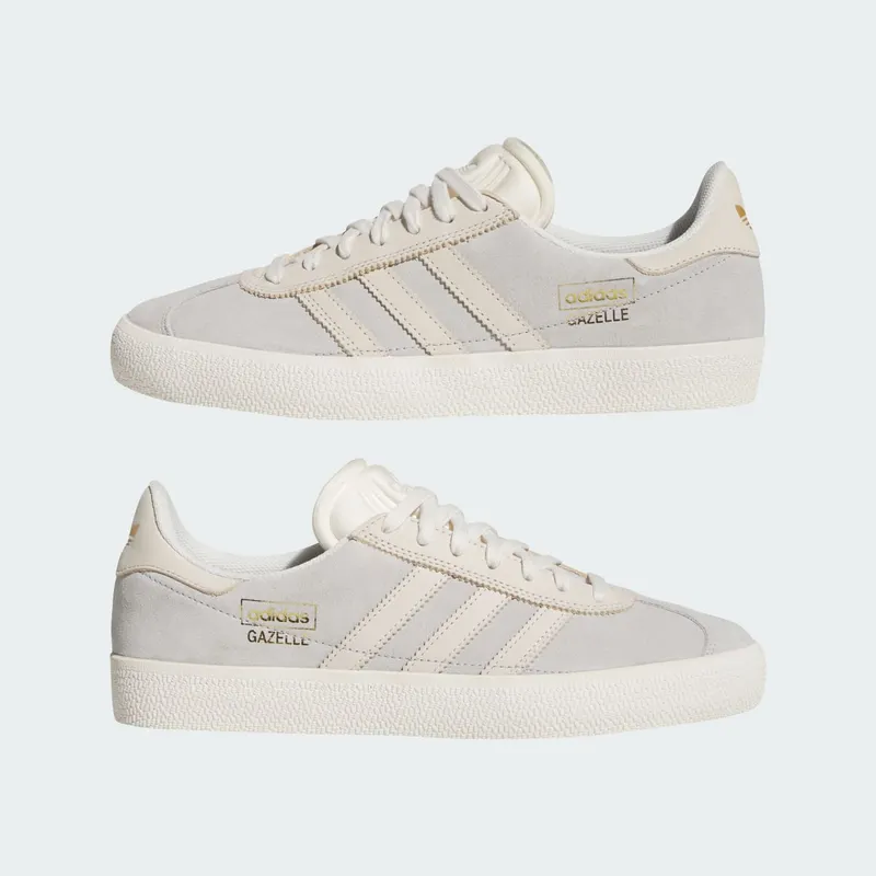 adidas Gazelle ADV Grey Two Chalk White Gold Metallic (JQ3723)