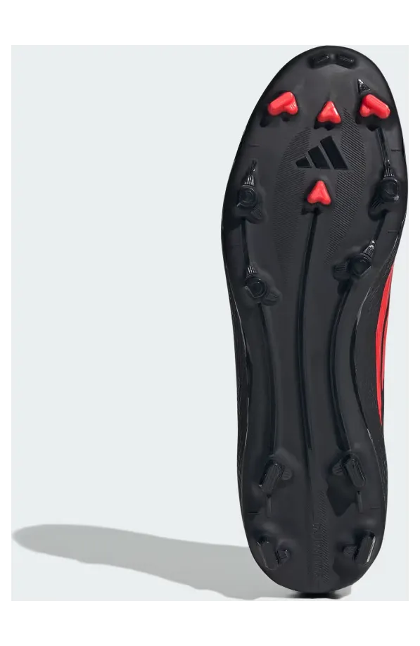 adidas F50 League Mid Cut Firm Ground / Multi Ground Football Boots “Core Black / Lucid Red / Core Black” (JR9007)