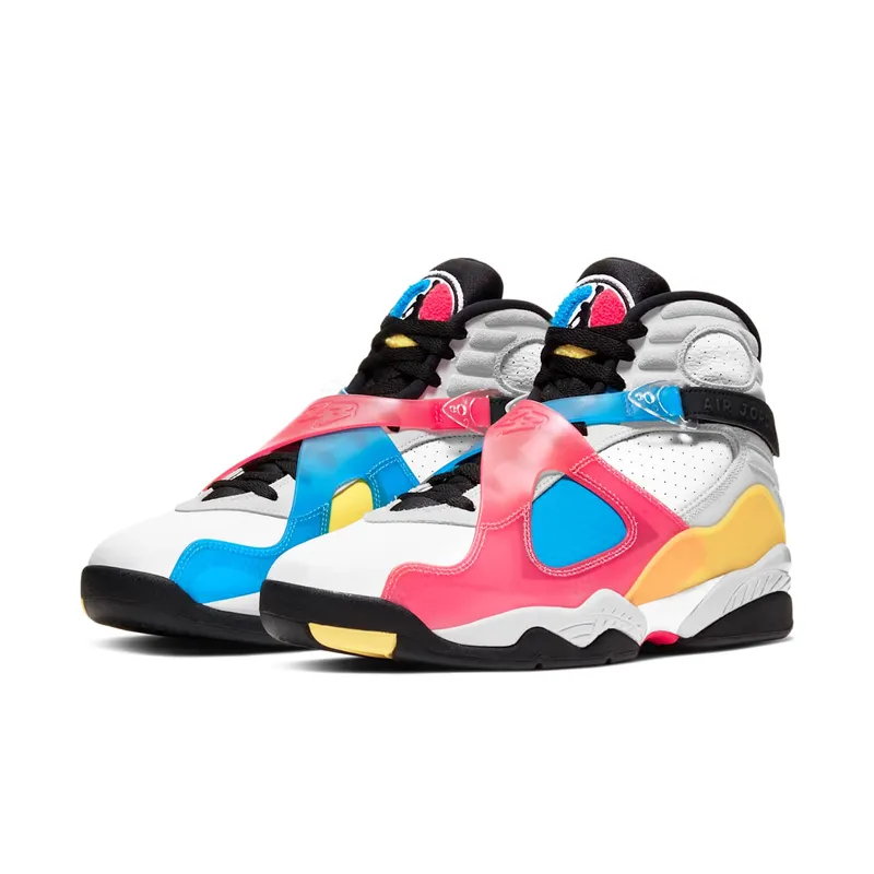 Jordan 8 SP Retro SE White Multicolor White/Black-Red Orbit (BQ7666-100)