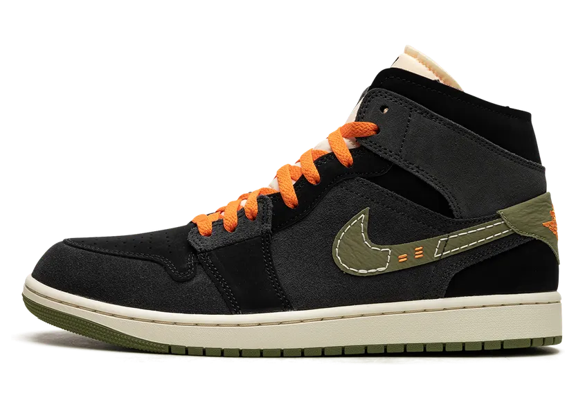 Air Jordan 1 Mid SE Craft “Anthracite Light Olive” (FD6817-003)