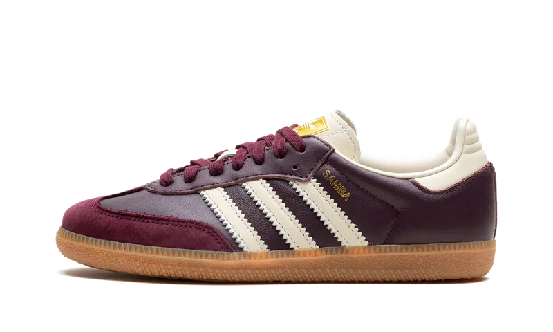 adidas Samba OG in Maroon: warme kleur, klassieke lijn