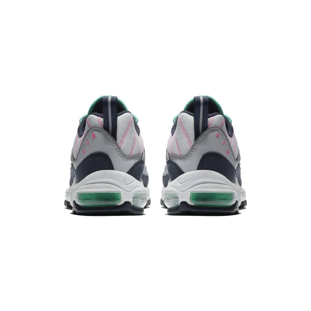 Nike Air Max 98 Tidal Wave Pure Platinum/Obsidian-Kinetic Green-Sunset Blast (640744-005)