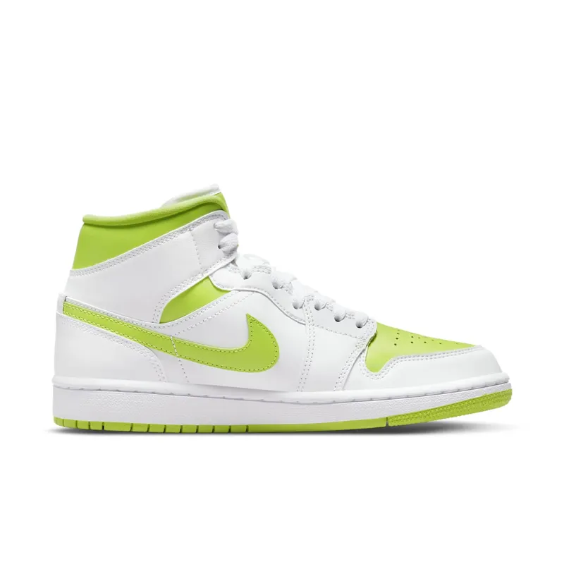 Jordan 1 Mid White Lime (W) (BQ6472-131)