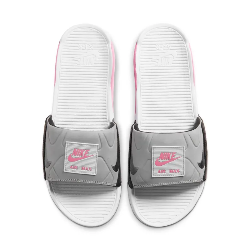 Nike Air Max 90 Slide White Rose Cool Grey (W) White/Rose-Pure Platinum-Cool Grey (CT5241-100)