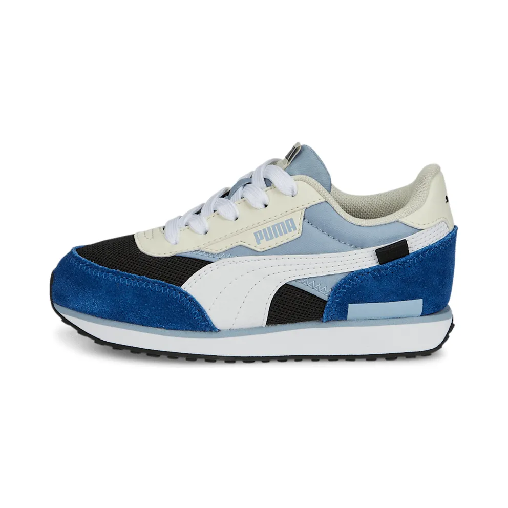 PUMA Future Rider Splash Kids’ Blue Wash/Black/White (381855-07)