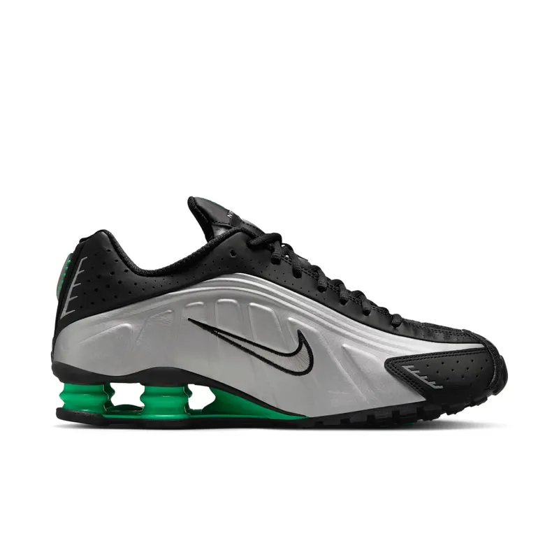 Nike Shox R4 Metallic Silver Green Shock (HQ1988-006)