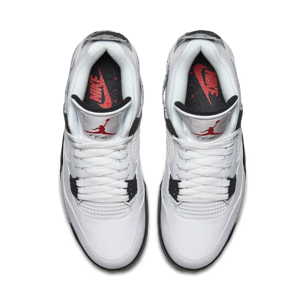 Jordan 4 Retro White Cement (2016) White/Fire Red-Black-Tech Grey (840606-192)