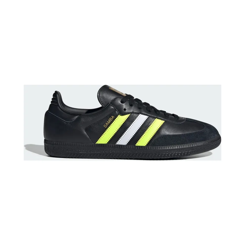 adidas Samba OG Core Black Solar Yellow (ID1380)