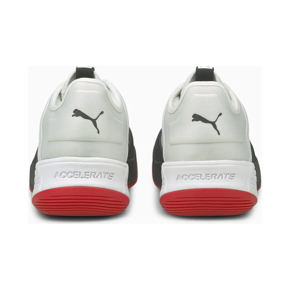 Puma Accelerate Turbo Nitro Handball Shoes White/Black/Red (106459-01)