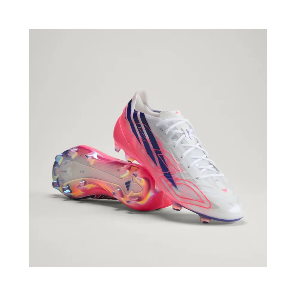 adidas F50 Hyperfast Evo Firm Ground Football Boots “Cloud White / Solar Purple / Solar Turbo” (KJ6109)
